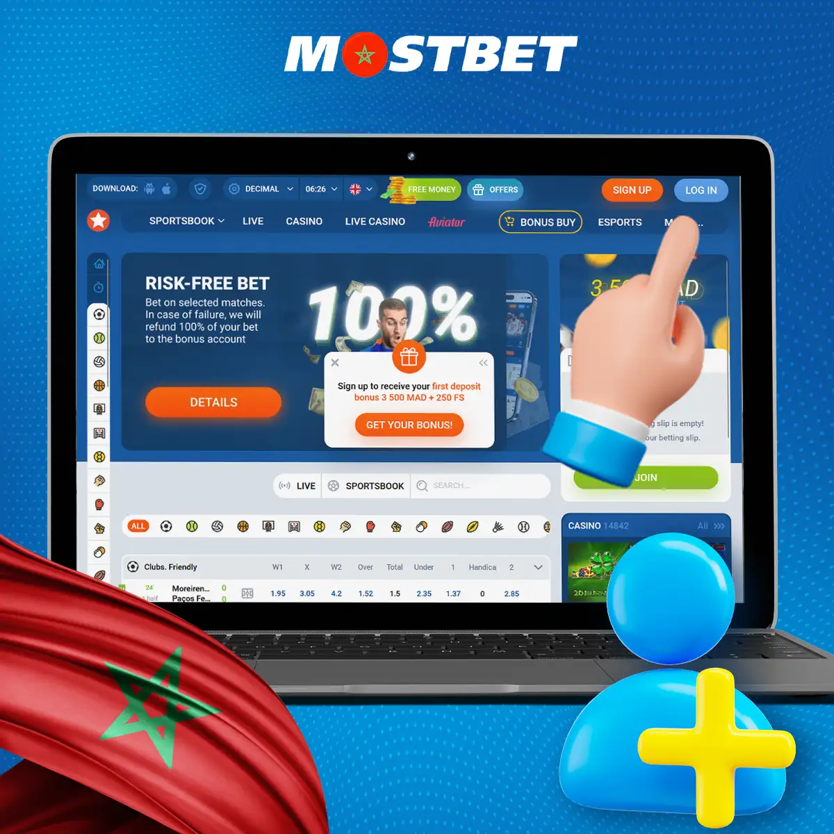 من أين تبدأ الرهان في Mostbet المغرب